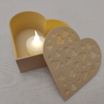 Heart Gift Box with Lid & LED Light Decoration, 2-in-1 Romantic Gift Box for Office, Home, Desk, Corporate Gifting, Companies, Events, Valentine Day, Anniversary, Birthday, Decoration, Table Display, Reception Counter, Hotels, Cafes, Showrooms - Image 3