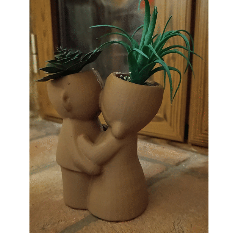 3D Printed Wedding Favor Vase for Newlyweds, Love Couple Kiss Decor, Anniversary Gift, Birthday Gift for Birthday, Valentine Day Gift, Romantic Gift for Wife Husband, Home Decor Mini Vase, Corporate Gift, Company Event Gift, Appreciation Gift - Image 3