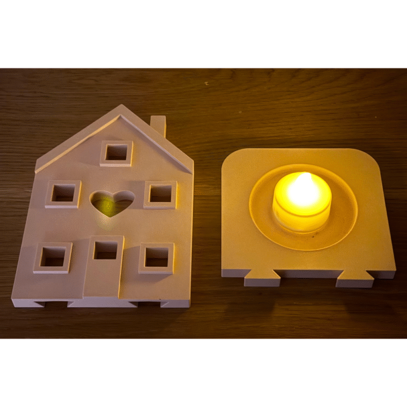 3D Printed Tealight Holder House, Birthday Gift, Valentine’s Day Gift, Corporate Gift, Office Desk Decor, Home Decor Gift, Festival Decoration, Return Gift, Diwali Gift, Christmas Gift, New Year Gift, Candle Holder Decor, Employee Appreciation Gift, Client Welcome Gift - Image 3