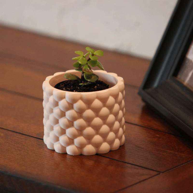 Modern Succulent Pot, 3D Printed Desk Decor, Birthday Gift, Corporate Gift, Employee Gift, Valentine Day Gift, Tabletop Planter for Office, Return Gift, Home Decor Pot, Indoor Plant Pot - Image 3