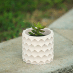 Modern Succulent Pot, 3D Printed Decorative Planter for Home Décor, Office Desk, Corporate Gift, Event Giveaway, Birthday Gift, Return Gift, Table Décor Pot, Minimalist Desktop Planter