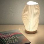 3D Printed Wavy Lamp with LED Light, Home Decor Gift, Birthday Gift, Corporate Gift, Event Gift, Office Desk Decor, Festival Decoration, Housewarming Gift, Client Gifting, Employee Gifting, Return Gift, Elegant Night Lamp, Modern Decorative Lamp - Image 3