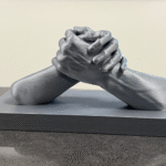 Hand Forearm Clasp 3D Printed Gift, Corporate Gift, Company Employee Gift, Office Desk Decor, Home Decoration, Birthday Day Gift, Event Giveaway, Client Appreciation Gift, Teamwork Award Gift, Industrial Gifting, Premium Table Decor - Image 3