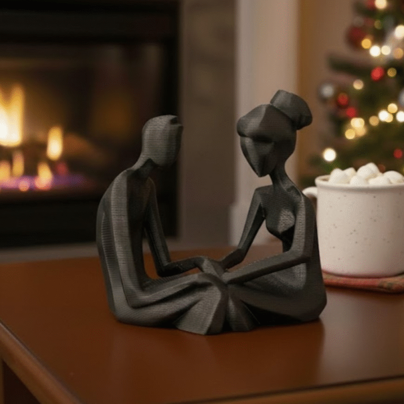 Holding Hands Figurine 3D Printed Gift, Friendship Day Gift, Birthday Gift, Anniversary Gift, Couple Gift, Desk Decor, Corporate Gift, Home Decor Showpiece, Best Gift for Friends, Family, Office Table Decor - Image 3