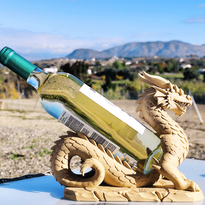 Nordic Dragon Wine Holder – Premium Corporate Gift | Luxury Desk & Home Decor Showpiece - Image 3