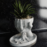 Roots Inspired 3D Printed Flower Pot – Premium Corporate Gift, Office Desk Décor, Home Decoration Planter - Image 4