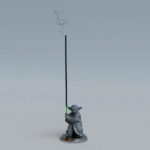 Yoda Incense Holder 3D Printed Fan Art – Star Wars Gift for Spiritual Event, Birthday, Housewarming, Meditation Decor, Home Fragrance, Office Desk Decor, Festival Gift, Corporate Gifting, Stress Relief Aroma Decor - Image 4