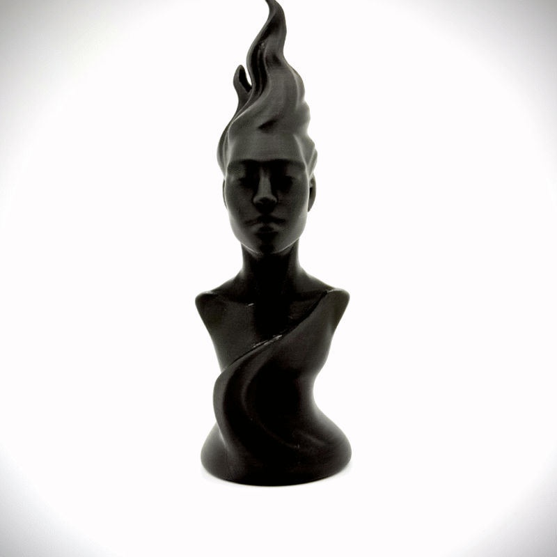 Whisperflame Statue, Decorative Sculpture, Home Decor Accent, Family Gift, Office Desk Decor, Festival Decor, Meditation Decor, Spiritual Decor, Anniversary Gift, Housewarming Gift, Tabletop Decor, 3D Printed Art - Image 4