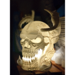 Mutation Skull Lamp – 3D Printed Artistic LED Skull Light for Home, Office & Corporate Gifting - Image 4