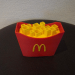 Fries Pencil Holder, French Fries Pen Stand, Office Desk Organizer, Restaurant Table Holder, McDonalds Style Decor, Cafe Counter Organizer, Hotel Desk Accessory, Gift Item, 3D Printed Desk Organizer