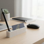 2 in 1 Business Card Holder with Pen Slot, 3D Printed Office Desk Organizer, Corporate Gift, Employee Joining Gift, Promotional Gift, Executive Desk Accessory, Industrial Office Gift, Startup Welcome Kit, Professional Table Organizer