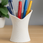 OrganicFlow 3D Printed Pen Holder for Office Desk, Corporate Gifts, Employee Welcome Kit, Startup Gifting, IT Office Accessories, Study Table Organizer, Executive Desk Décor, Promotional Office Gift