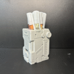 Cyber Mecha Style Pen Holder, Desktop Organizer, Office Table Decor, Study Table Accessory, Gamer Desk Setup, 3D Printed Robot Pen Stand, Tech Desk Gift, Corporate Office Decor, Home Office Utility, Mechanical Toy Style Holder