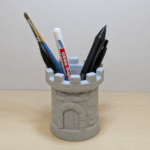 3D Printed Pen Holder Tower for Industrial Offices, Corporate Desks, Engineers, Factories, Workstations, Reception Counters, Gift for Manufacturing, Automotive, Engineering, IT, Pharma, Education, Sales Offices