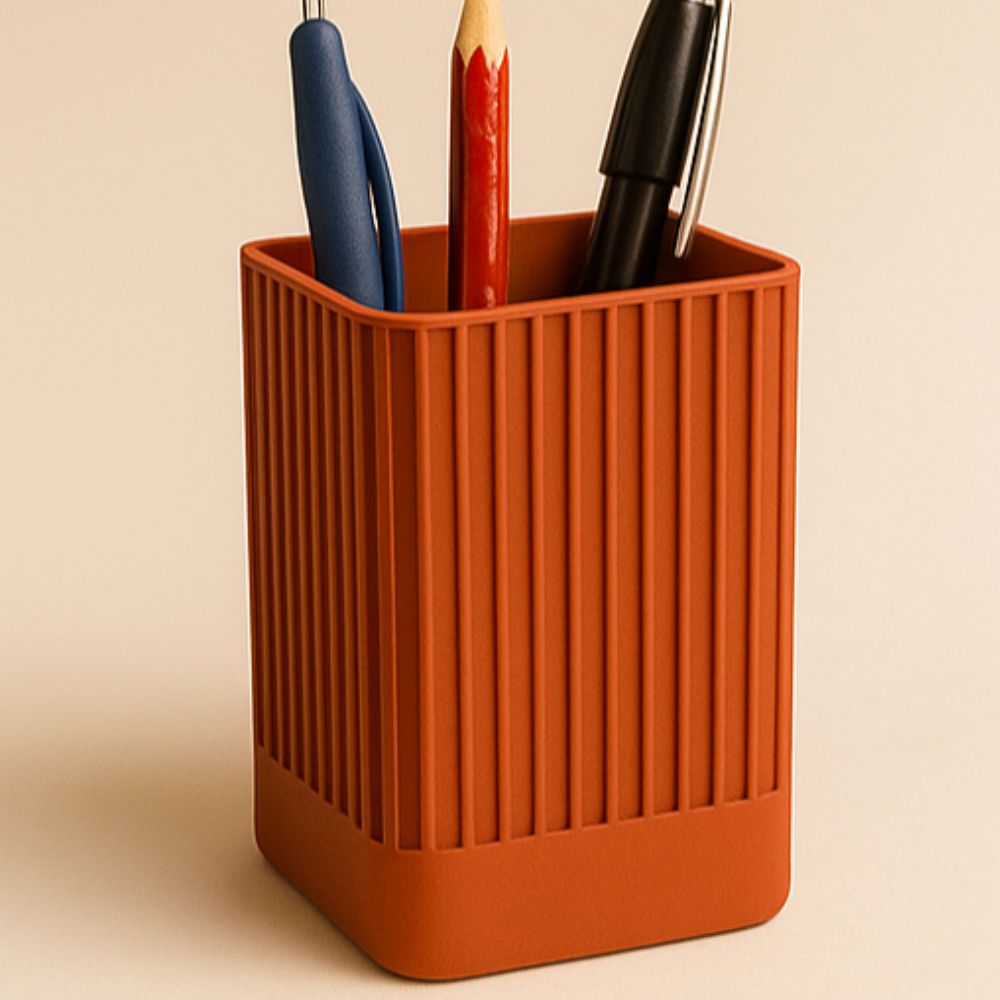 1 3D Printed Pencil Cup for Employee Joining Gift, Corporate Gift, Promotional Business Gift, IT Company Gift, Employee Welcome Kit, Office Desk Organizer, Business Promotion Utility Gift - Image 1