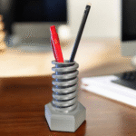 Bolt Pen Holder 3D Printed Desk Organizer for Office, Engineer, Factory, Workshop, Corporate Desk, Industrial Gifting, Tool-Style Stationery Stand