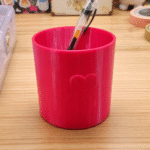 Love Heart Pen Holder 3D Printed Desk Organizer, Romantic Gift, Valentine Gift, Anniversary Gift, Birthday Gift, Office Desk Decor, Home Decor, Table Organizer, Stationery Holder, Study Table Gift, Return Gift, Couple Gift, Friendship Gift, Teacher Gift, Handmade Style Utility Gift