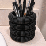 Semicircles Pen Holder – 3D Printed Desk Organizer for Office, Corporate Gifting, Employee Kit, IT, Startup, School, Home, Promotional Utility Gift, Branding Merchandise, Work Desk, Study Table, Reception, Conference, Trade Show