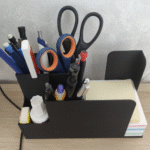 3D Printed Pen and Notepad Holder for Office, Home, Study Table, Schools, Colleges, IT Offices, Factories, Reception Desk, Corporate Desk Organizer, Promotional Utility, Daily Use Organizer
