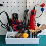 DIY Handicraft Desktop Tool Organizer, 3D Printed Connectable Tool Box, Desk Organizer for Home, Office, Workshop, School, Craft Room, Electronics Repair, Hobby Use, Student Projects