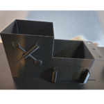 Wide Desk Supply Holder with Vertical Phone Mount, Office Desk Organizer, Mobile Stand Holder, Workstation Utility Organizer, Corporate Utility Gift, 3D Printed Desk Accessory