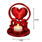 3D Printed Heart Tea Light Holder, Romantic Home Decor, Diwali Decoration, Valentine Gift, Wedding Table Decor, Festival Candle Holder, Bedroom Living Room Decoration - Image 2