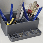 Parametric 3D Printed Tool Box with Magnetic Screw Tray, Workshop Tool Organizer, Electronics Repair, Mechanical Assembly, DIY Projects, Industrial Maintenance, Home & Professional Use
