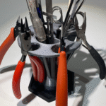 3D Printed Hobby Tool Stand, Electronics Tool Organizer, DIY Workbench Tool Holder, Maker Desk Organizer, Educational STEM Lab Tool Stand, Home Workshop Accessories Gift