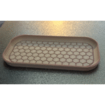 Hex Desk Tray – Modern 3D Printed Desk Organizer, Office Table Tray, Workspace Storage, Home Office, Corporate Desk Accessory, Study Table Organizer