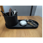 Modern Desk Organizer with Pen Holder and Tray, Office Desk Storage, Study Table Organizer, Workspace Accessory, Home Office & Corporate Desk Gift, 3D Printed