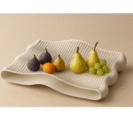 Sculptural Wavy Decorative Storage Tray, 3D Printed Home Decor Organizer, Desk Tray, Vanity Tray, Entryway Catchall, Office Table Accessory, Modern Gift Item