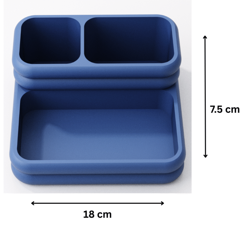 Modern Desk Tray, Office Desk Organizer, 3D Printed Stationery Tray, Tabletop Storage for Office Home Study, Corporate Office Use, IT Office, Startup Workspace, Educational Institute, Gifting - Image 2