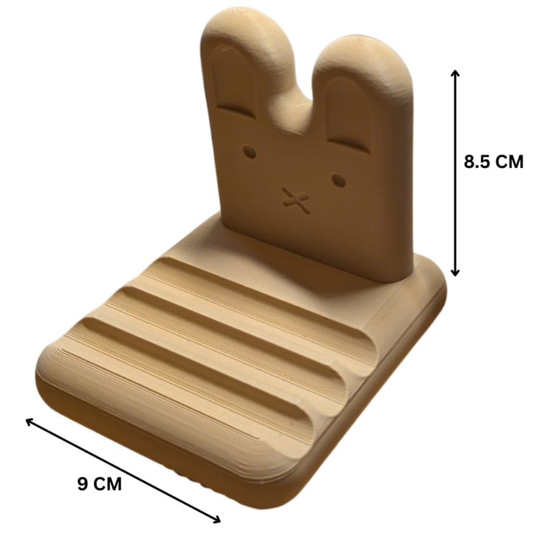 Functional Bunny Phone Holder, 3D Printed Cute Mobile Stand for Desk, Office, Home, Study Table, Kids Room, Phone Stand for Video Calls, Online Classes, Reels, Gifting, Home Decor, Office Decor - Image 2