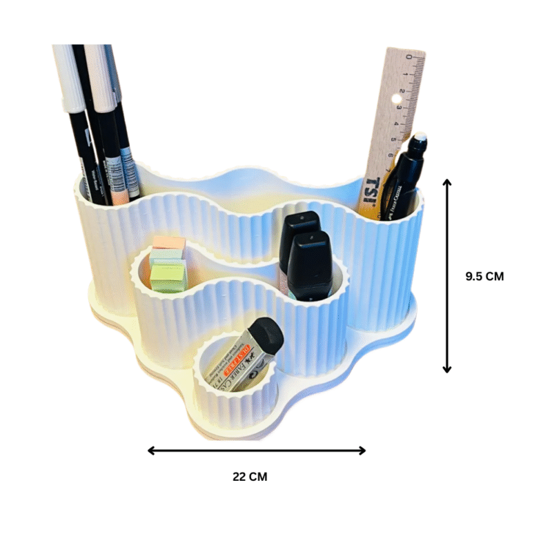Pen Organizer for Office Desk, Home Study Table, School Stationery Storage, Workspace Accessories, 3D Printed Desk Organizer - Image 2