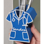 Personalizable Scrub Pen Holder, Office Desk Pen Stand, Corporate Gift, Hotel Reception Pen Holder, Restaurant Counter Pen Holder, Hospital Desk Pen Holder, School College Office Use, McDonalds Restaurant Use, Cafe Counter Pen Holder, Bank Desk Pen Stand, Clinic Reception Use, 3D Printed Custom Gift