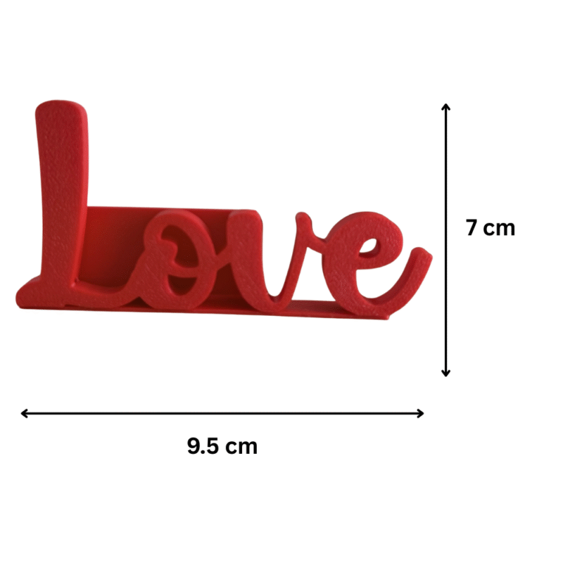 Love Photo Stand 3D Printed, Romantic Table Decor, Couple Photo Frame, Home Decor, Bedroom Decor, Anniversary Gift, Valentine Gift, Wedding Gift, Housewarming Gift - Image 2