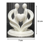 Love at First Sight 3D Printed Couple Statue, Love Decor, Valentine Day Gift, Romantic Home Decor, Table Decor, Shelf Decor, Bedroom Decor, Living Room Decor, Couple Gift, Anniversary Gift, Wedding Gift, Housewarming Gift, Personal Gifting, Home Decor Industry - Image 2