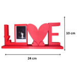 Valentine’s Day Photo Love Frame, 3D Printed Romantic Couple Photo Frame, Love Memory Display, Home Decor, Bedroom Table Decor, Anniversary Gift, Valentine Gift, Wedding Gift, Proposal Gift, Personalized Photo Frame - Image 2