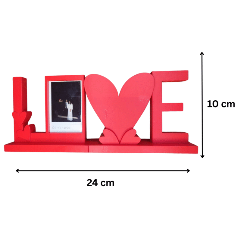Valentine’s Day Photo Love Frame, 3D Printed Romantic Couple Photo Frame, Love Memory Display, Home Decor, Bedroom Table Decor, Anniversary Gift, Valentine Gift, Wedding Gift, Proposal Gift, Personalized Photo Frame - Image 2