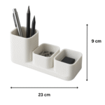 Minimal Desk Organizer | 3D Printed Office Storage, Pen Holder, Table Organizer for Home, Office, Study, Corporate Gifting - Image 2