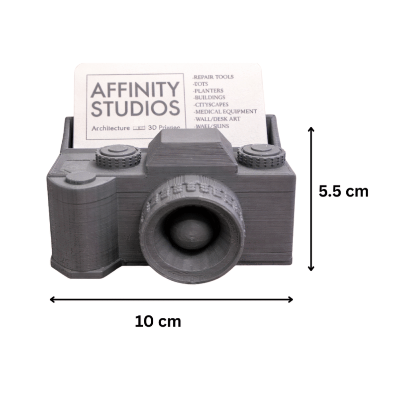Camera Form 3D Printed Business Card Holder, Office Desk Organizer, Photographer Gift, Corporate Desk Decor, Startup Office Accessory, Creative Table Display - Image 2