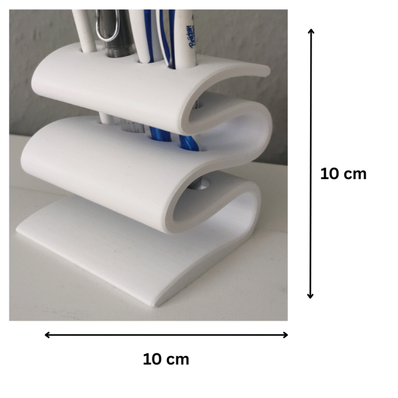 Simple Modern 3D Printed Pen Holder for Office Desk, Study Table, Home Workspace, Corporate Office, School, College, Gift Item - Image 2