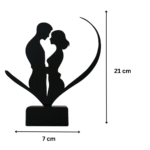 3D Printed Man and Woman Love Sculpture, Romantic Couple Showpiece, Home Decor Gift, Anniversary Gift, Wedding Gift, Valentine Gift, Bedroom Decor, Living Room Decor, Couple Gift for Lovers, Resin Look 3D Print - Image 2