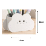 Cute Cloud Pen Organizer, 3D Printed Desk Organizer, Pen Stand for Study Table, Office Desk Storage, Stationery Holder for Kids, Students, Home, School, Office, Gift Item - Image 2