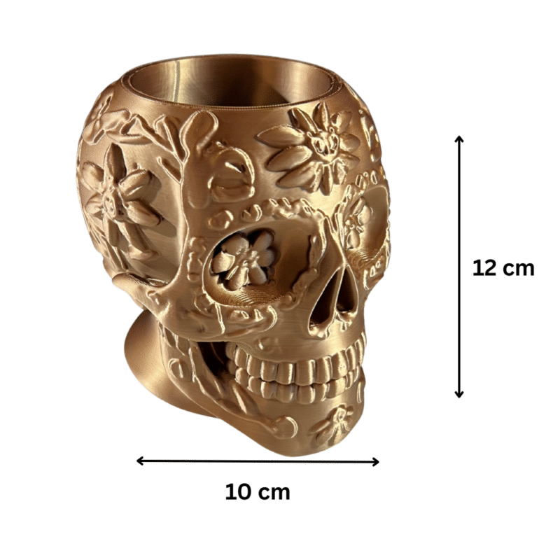 Skull Pen Holder, 3D Printed Desk Organizer, Office Stationery Holder, Study Table Pen Stand, Creative Workspace Decor, Corporate Desk Gift, Home Office Accessory, Student Study Organizer - Image 2