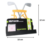 Golf Business Card Holder, 3D Printed Desk Card Stand, Office Desk Organizer, Corporate Gift, Professional Workspace Accessory, Reception Desk, Office Table, Executive Desk, Startup Office, IT Office, Sales Desk - Image 2