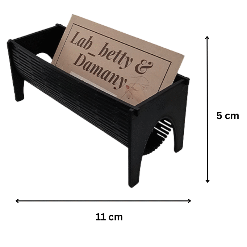 Kit Card Business Card Holder, 3D Printed Desk Card Stand, Office Desk Organizer, Visiting Card Holder, Tabletop Card Display, Corporate Desk Gift, Professional Workspace Accessory - Image 2