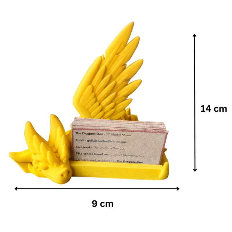 Dragon Business Card Holder, 3D Printed Desk Organizer, Office Table Card Stand, Visiting Card Holder for Corporate Offices, Reception Desk, Executives, Startups, Professionals, Gifting - Image 2