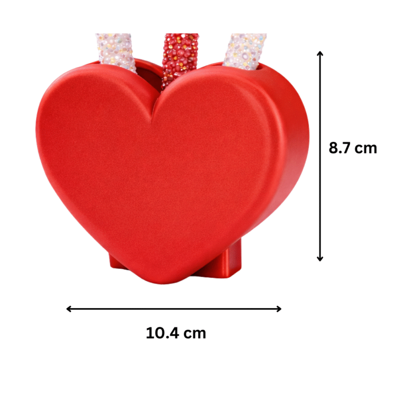 Heart-Shaped Pen Holder, 3D Printed Desk Organizer, Office Table Pen Stand, Study Table Organizer, Home & Office Décor, Corporate Gift, Teacher Gift, Student Gift, Valentine Desk Accessory - Image 2