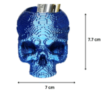 8bit Skull Pen Holder, 3D Printed Desk Organizer, Office Stationery Stand, Study Table Pen Stand, Gaming Desk Accessory, Creative Gift for Office, Home & Students - Image 2